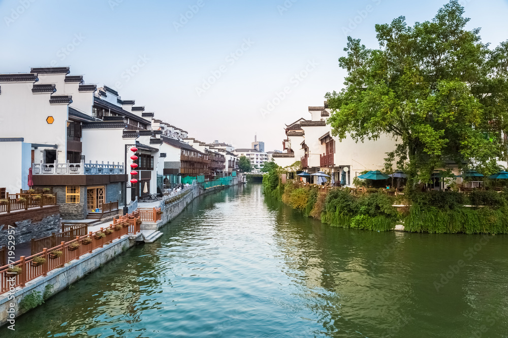 nanjing scenery of the qinhuai river