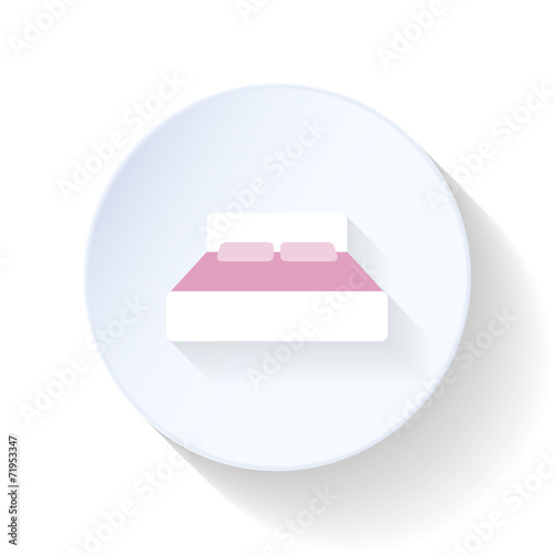 Bed flat icon