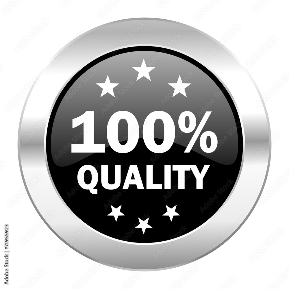 quality black circle glossy chrome icon isolated quality black circle glossy chrome icon isolated