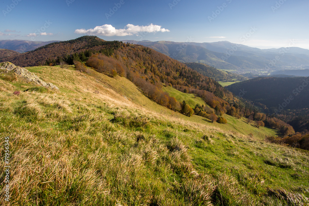 Sommets des Vosges en automne Sommets des Vosges en automne