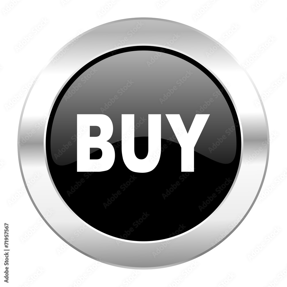 buy black circle glossy chrome icon isolated buy black circle glossy chrome icon isolated