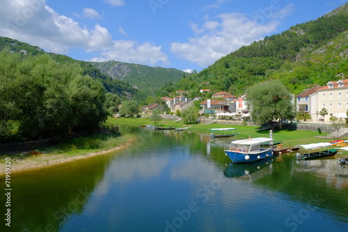 Rijeka Crnojevica Village On The Namesake River, Montenegro