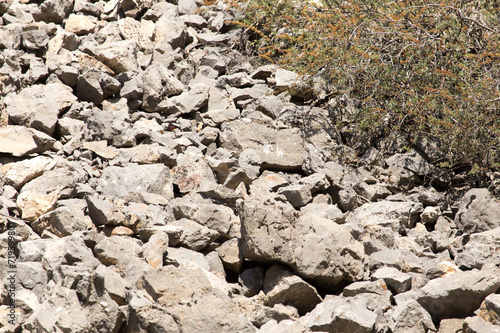 background of stone cliff in the mountains