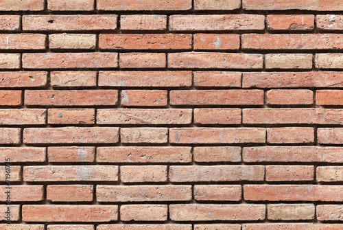 Seamless background texture of red brick wall