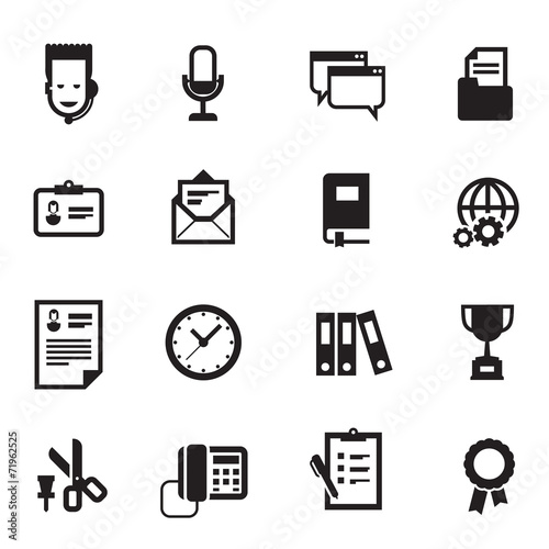 Work icons. Vector format