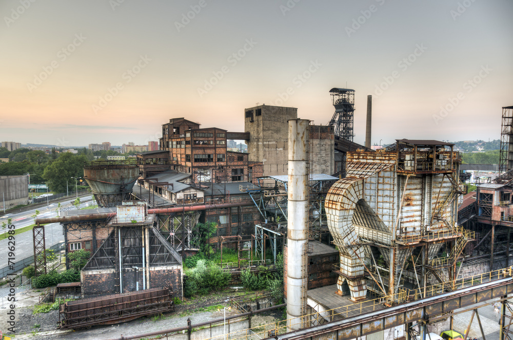 Industry for manufacturing of pig-iron, Ostrava, Czech Republic