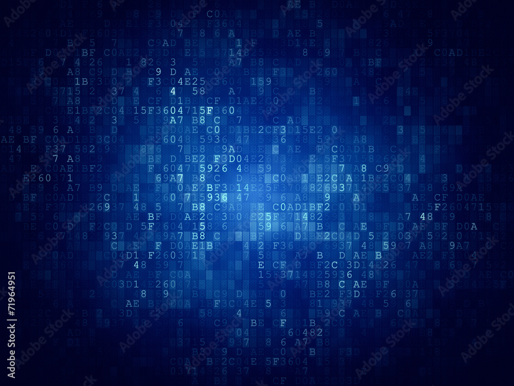 Obraz premium Digital Code Background