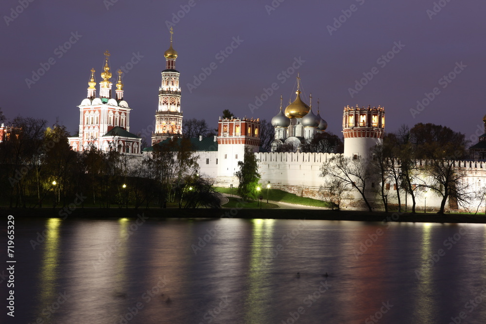 Russian orthodox churches in Novodevichy monastery, Moscow