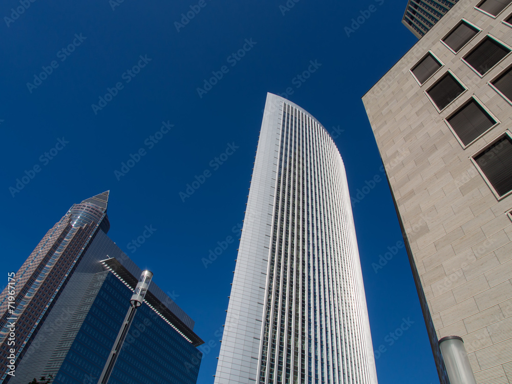 Obraz premium Business buildings in the exhibition site of Frankfurt, Germany