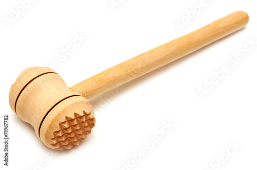 Wooden meat hammer