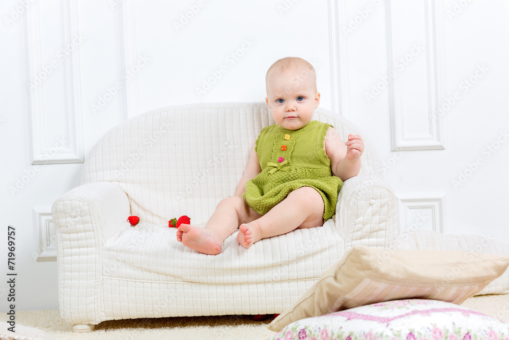cute happy little girl at home cute happy little girl at home