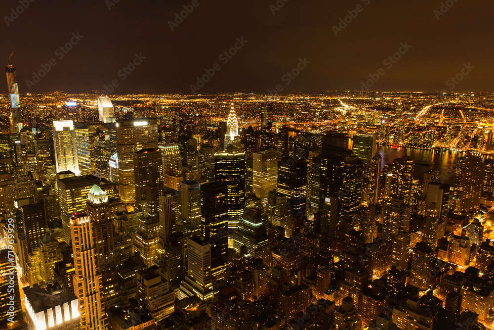 Fototapeta premium new york city manhattan at night