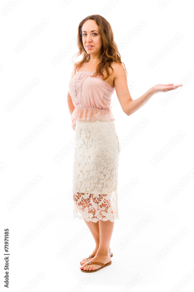 model presenting showcasing with hand model presenting showcasing with hand