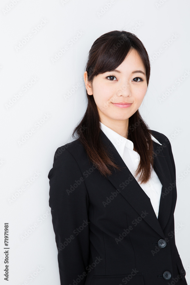 asian businesswoman on white background asian businesswoman on white background