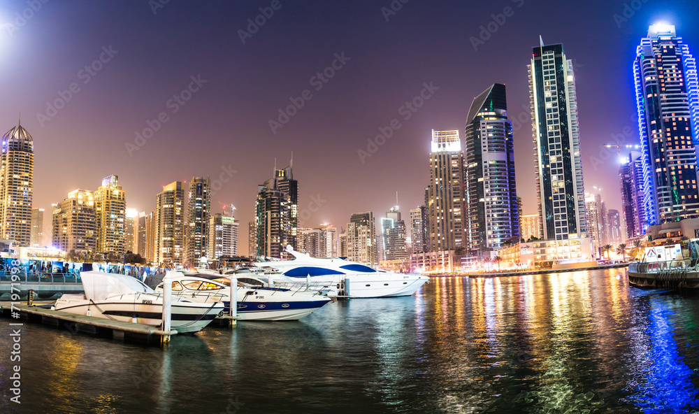 Obraz premium Dubai Marina cityscape, UAE