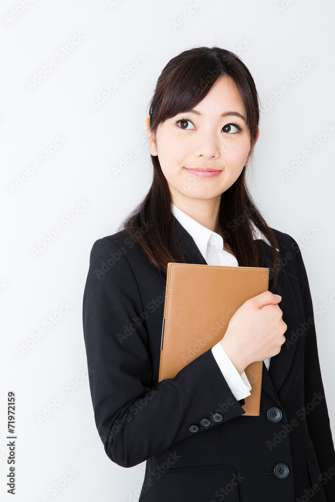 asian businesswoman on white background asian businesswoman on white background