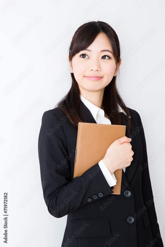 asian businesswoman on white background asian businesswoman on white background