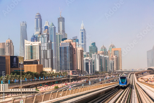 Photography Dubai Marina Metro Station, United Arab Emirates