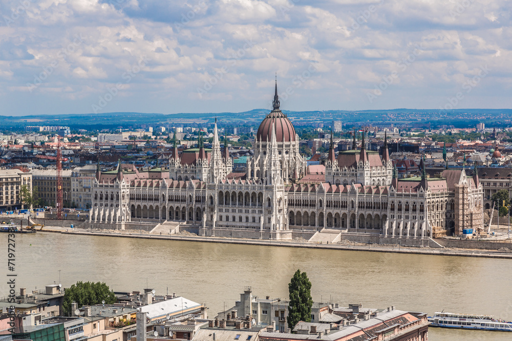 Fototapeta premium The building of the Parliament in Budapest, Hungary