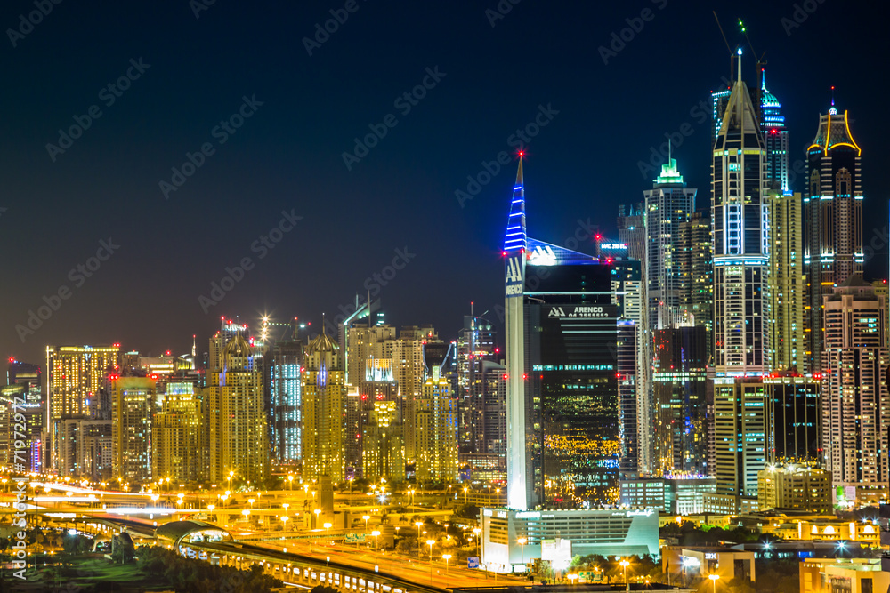 Fototapeta premium Dubai downtown. East, United Arab Emirates architecture
