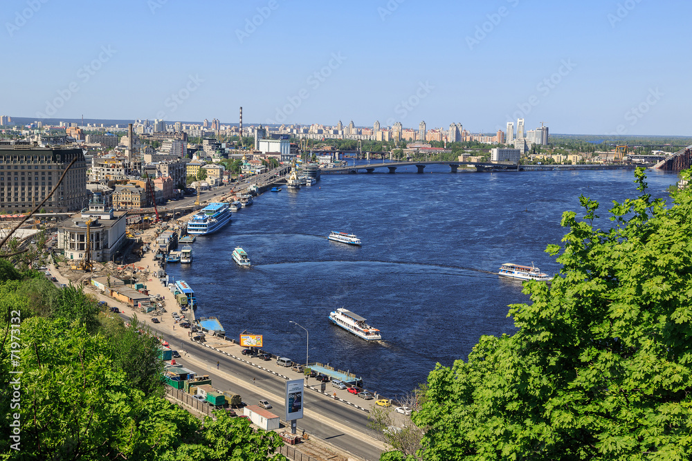Obraz premium Panorama of Kiev, Ukraine.