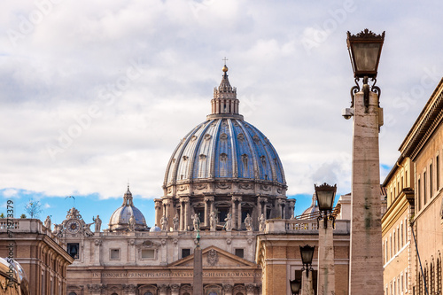 Obraz na plátne St. Peter's Basilica in Vatican City in Rome, Italy.