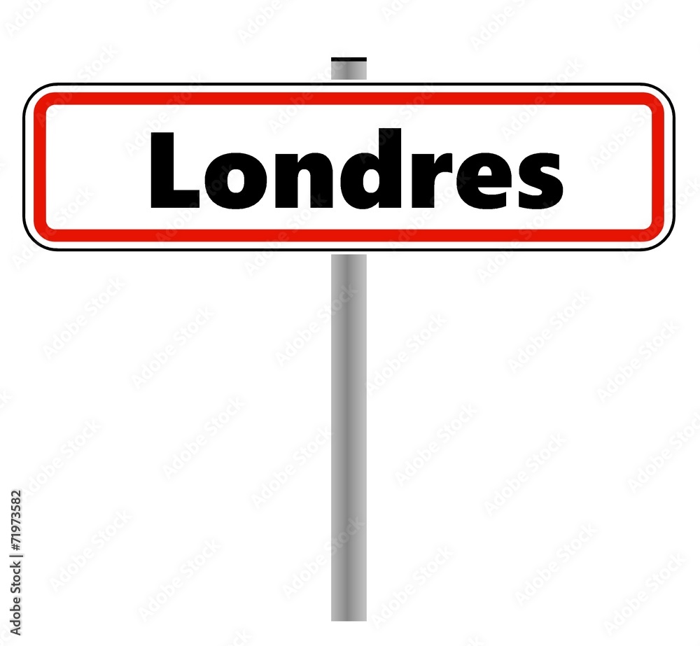 Londres dans un panneau de ville Londres dans un panneau de ville