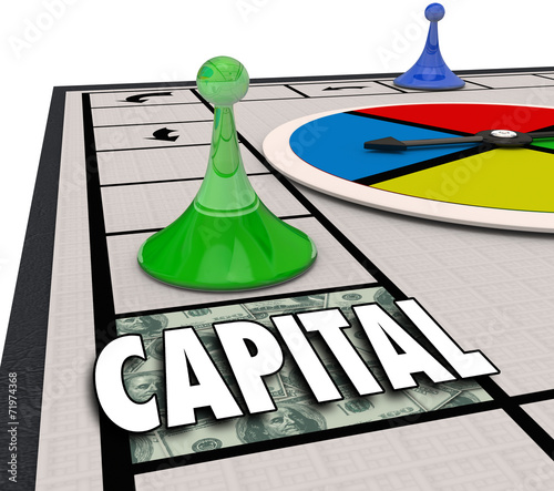 Capital Word Board Game Win Financing Funding Business Startup photo