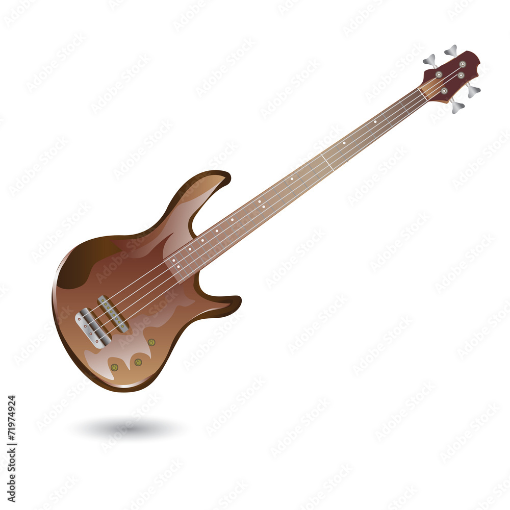 the guitar music vector design the guitar music vector design