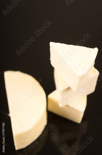 round white fresh cheese