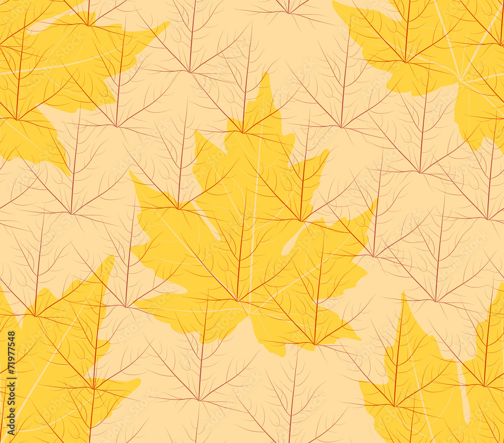 seamless autumn leaves