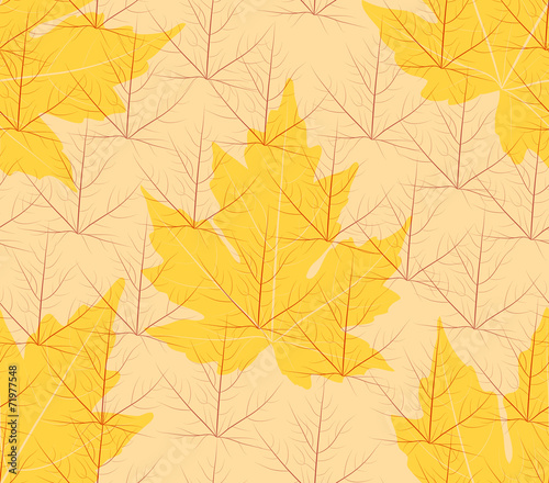 seamless autumn leaves