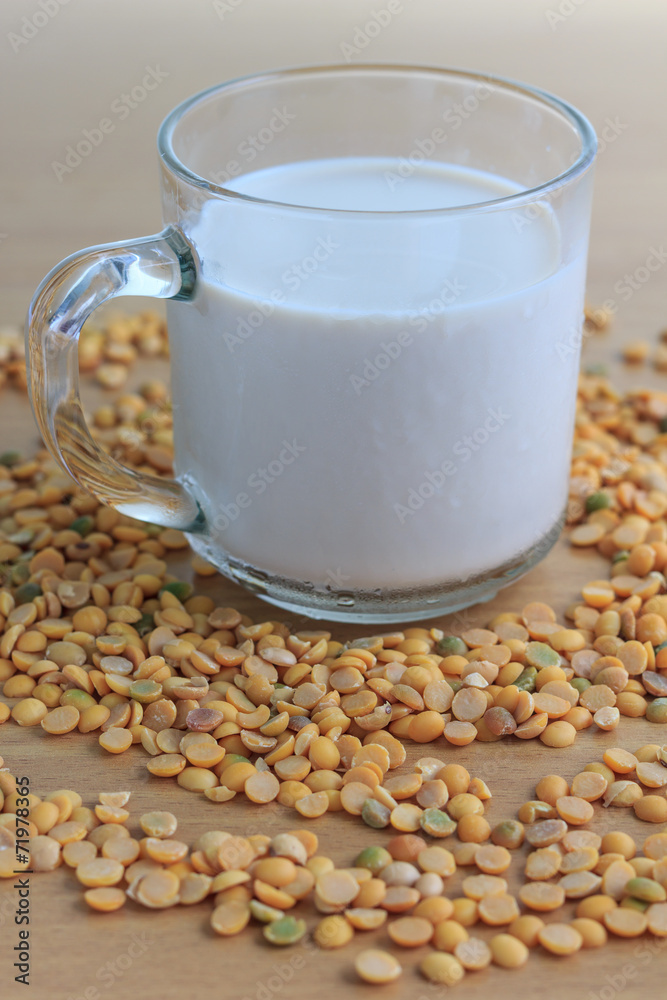 Soy milk with beans Soy milk with beans