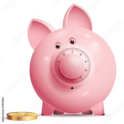 Vector piggy bank