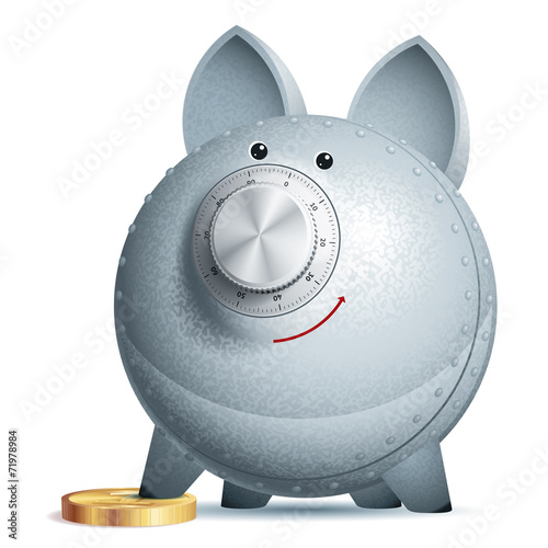 Vector piggy bank