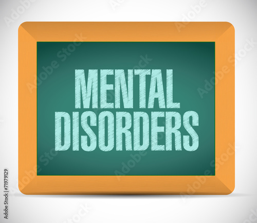 mental disorders message illustration
