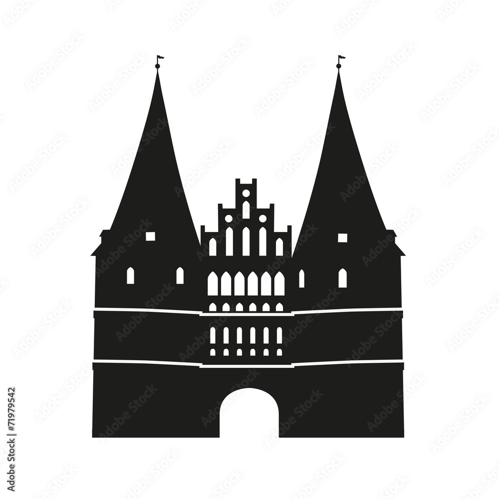 Obraz premium Lübeck, Holstentor