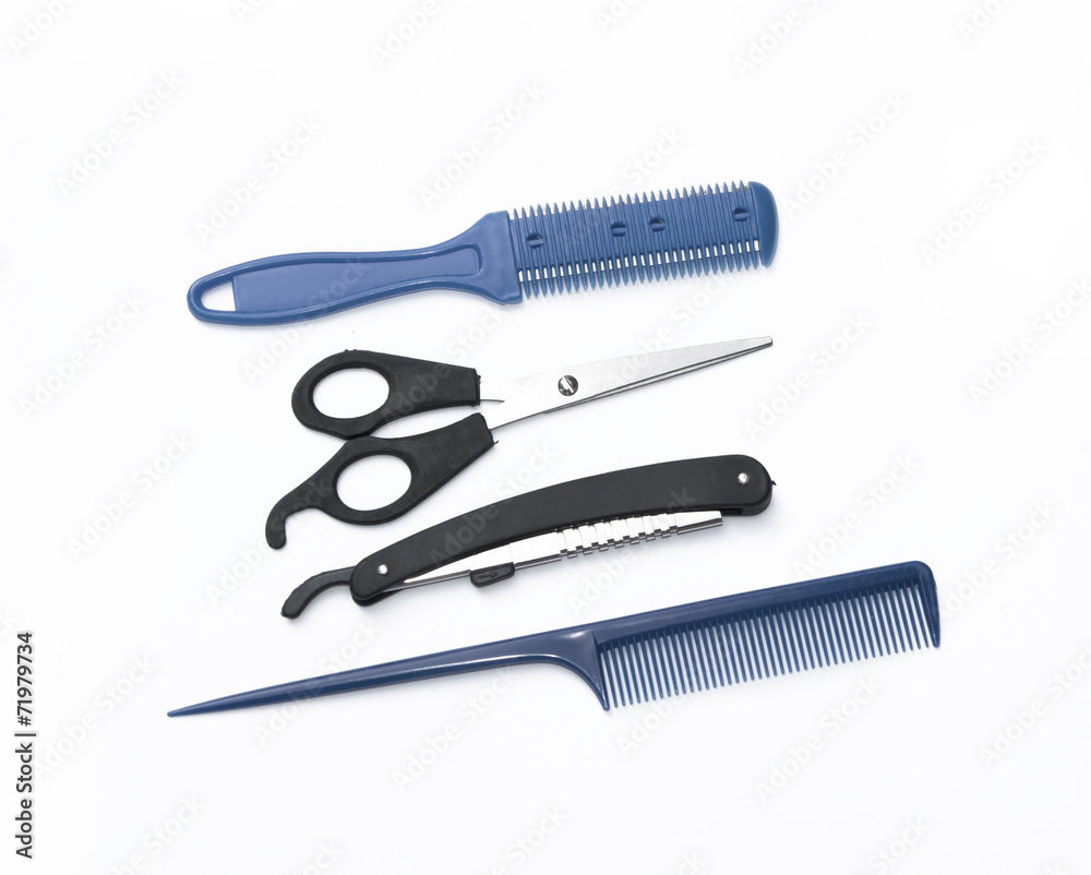 Hair Brush and Comb Scissors Razor Hair Brush and Comb Scissors Razor