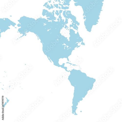 南北アメリカ地図