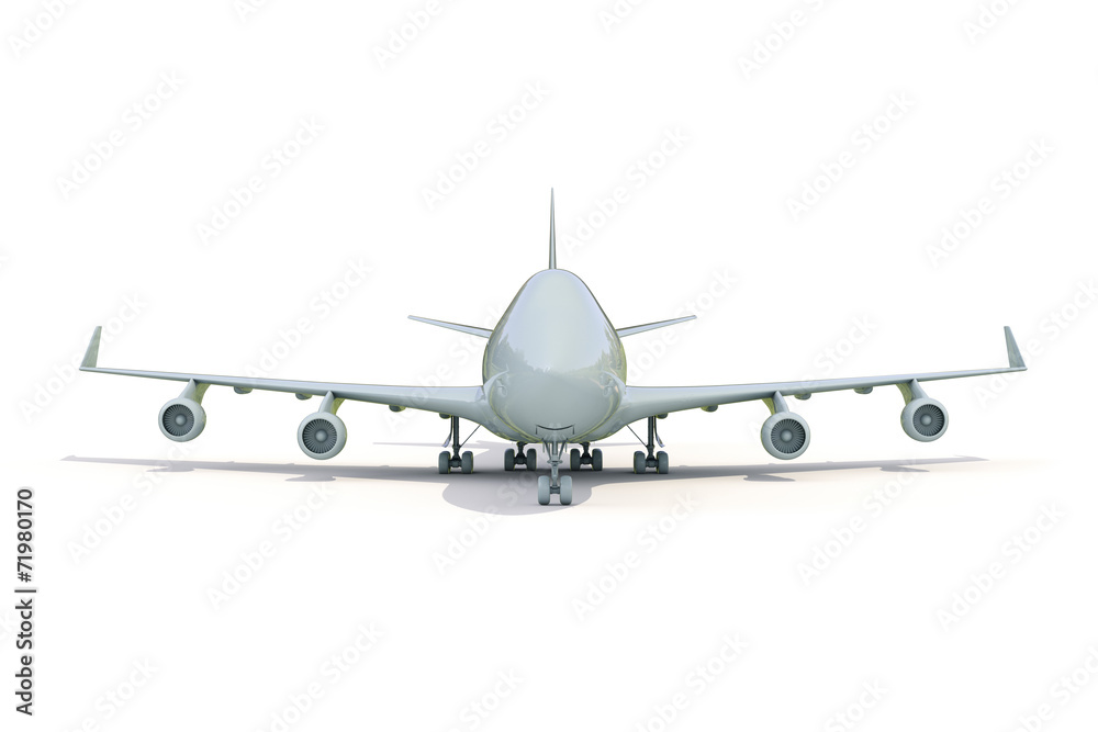Plane on white Plane on white