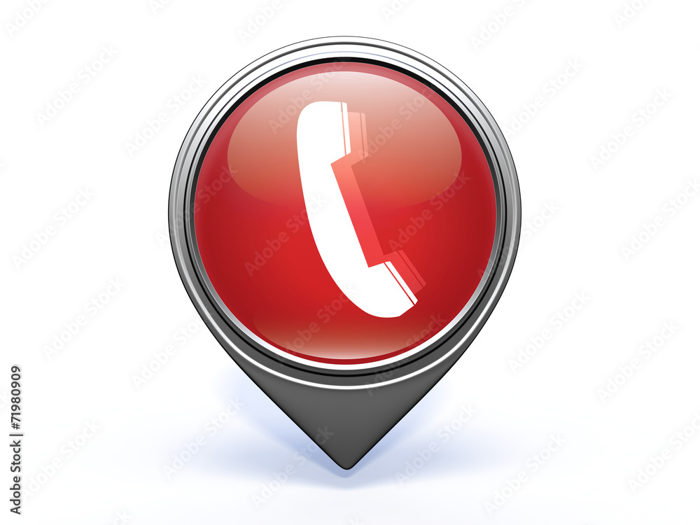 phone pointer icon on white background phone pointer icon on white background