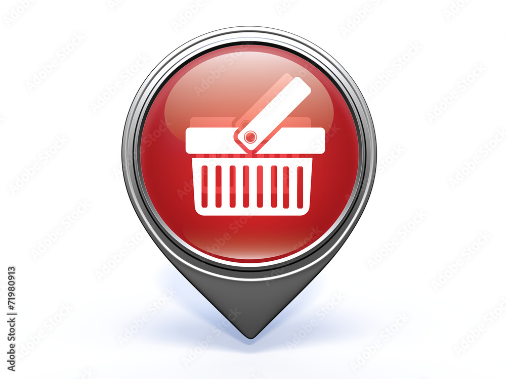 shopping cart pointer icon on white background shopping cart pointer icon on white background