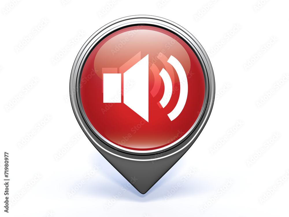 volume pointer icon on white background volume pointer icon on white background