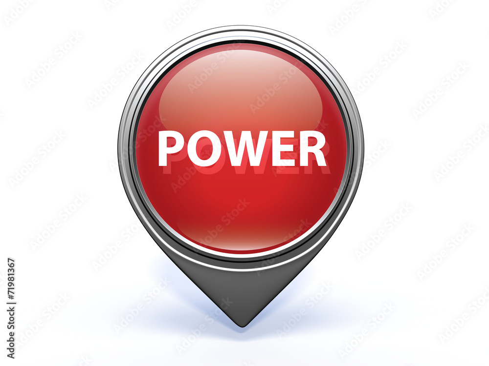 power pointer icon on white background power pointer icon on white background