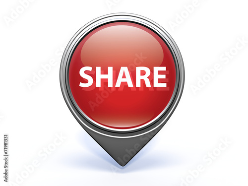 Free Download share pointer icon on white background - GFXLoad