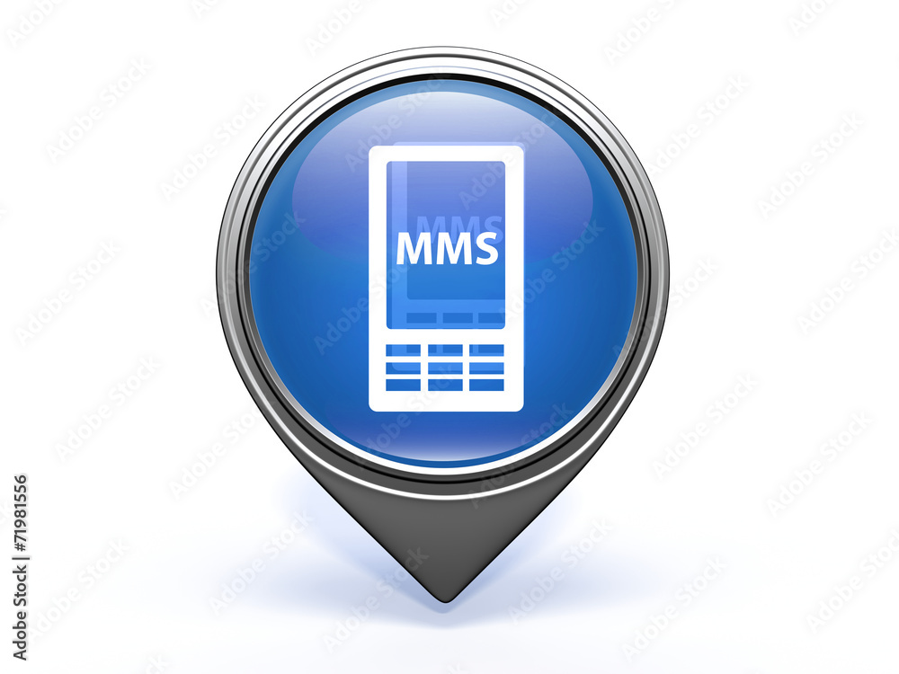 mms pointer icon on white background mms pointer icon on white background