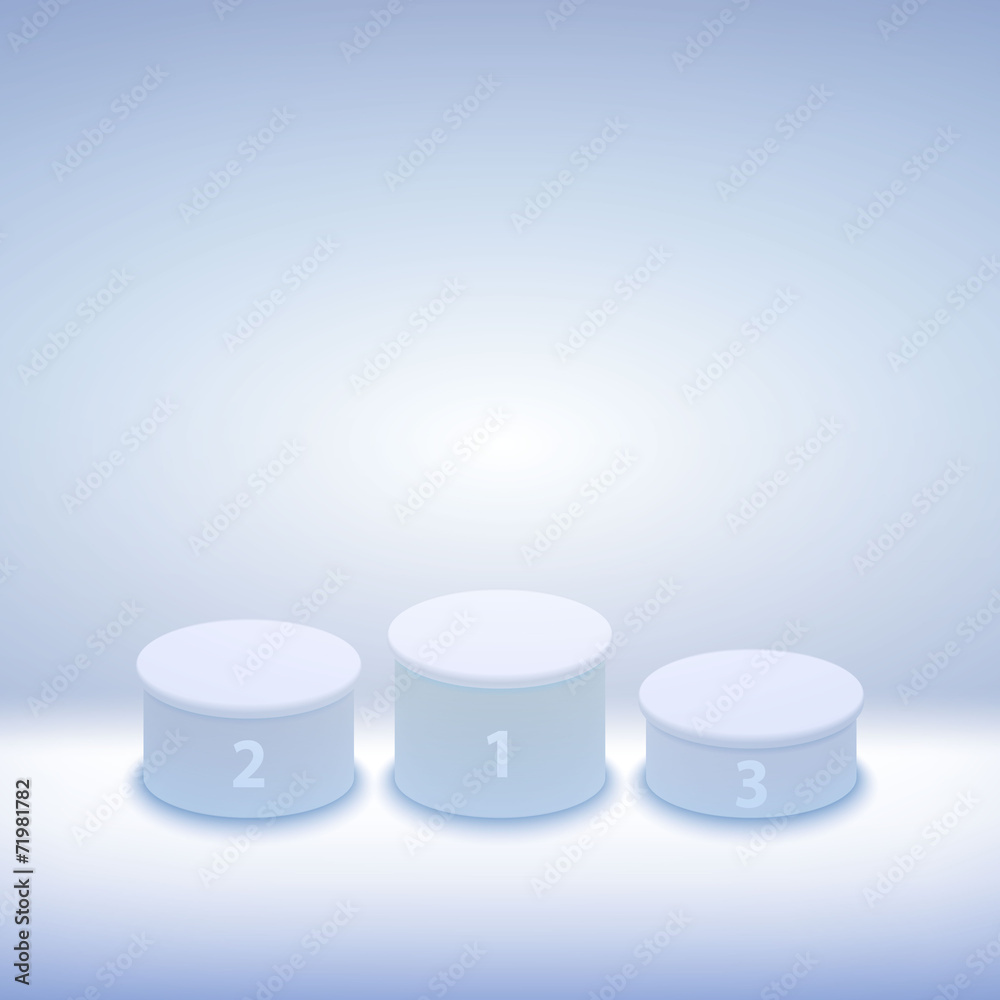 Winner podium with number on white - Vector best Winner podium with number on white - Vector best