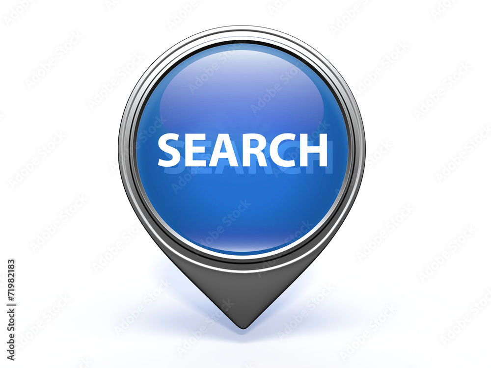 search pointer icon on white background