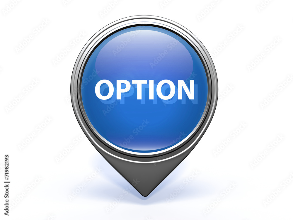 option pointer icon on white background option pointer icon on white background