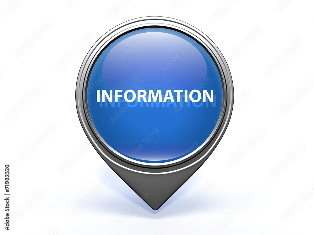information pointer icon on white background information pointer icon on white background